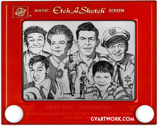 Etch A Sketch The Andy Griffith Show characters