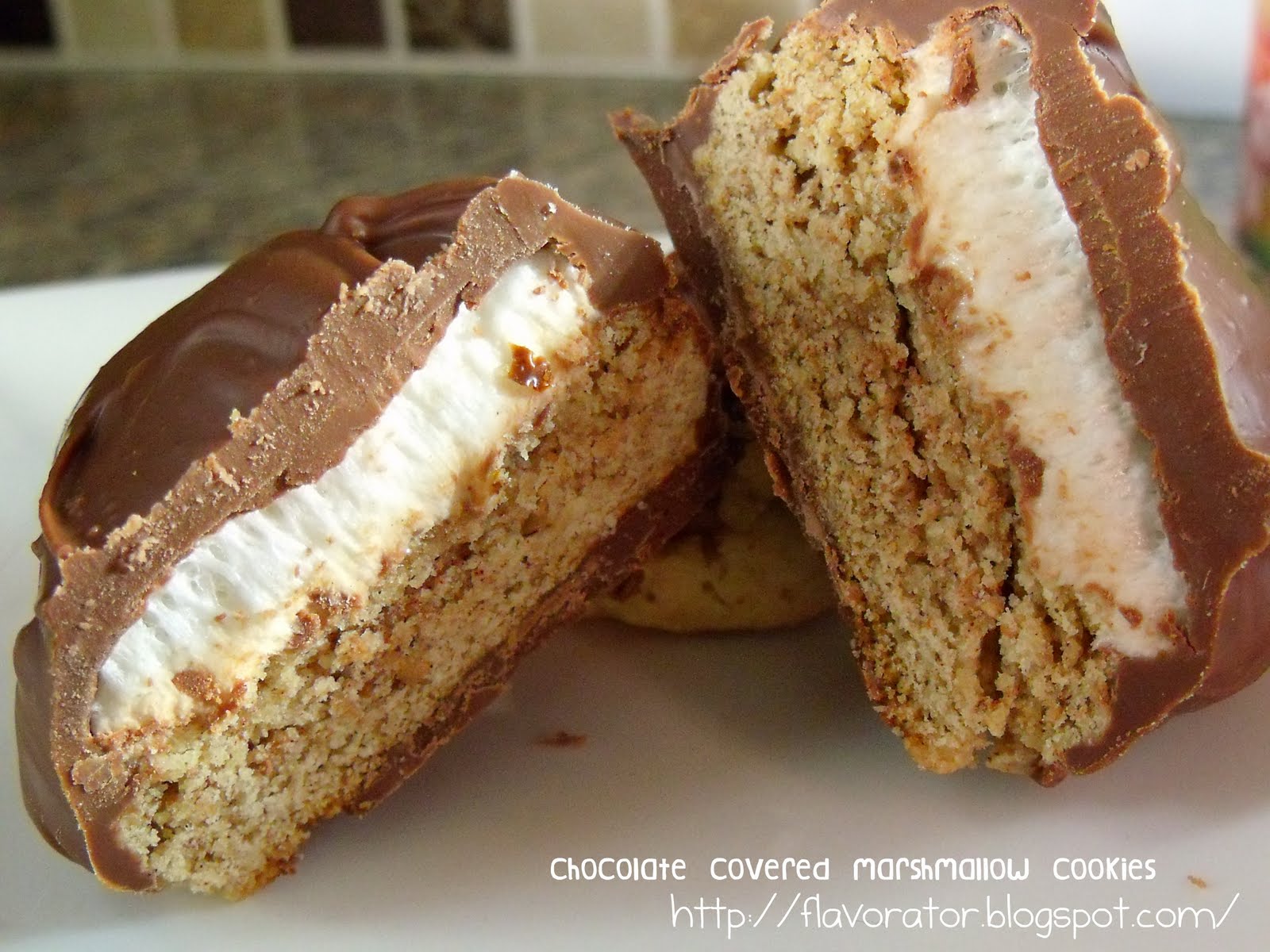 fLAVORATOr Homemade Chocolate Covered Marshmallow Cookies aka Viva Puffs