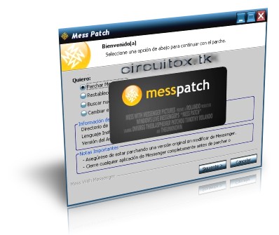 Mess Patch v8.5 - Parchador de Messenger Live 