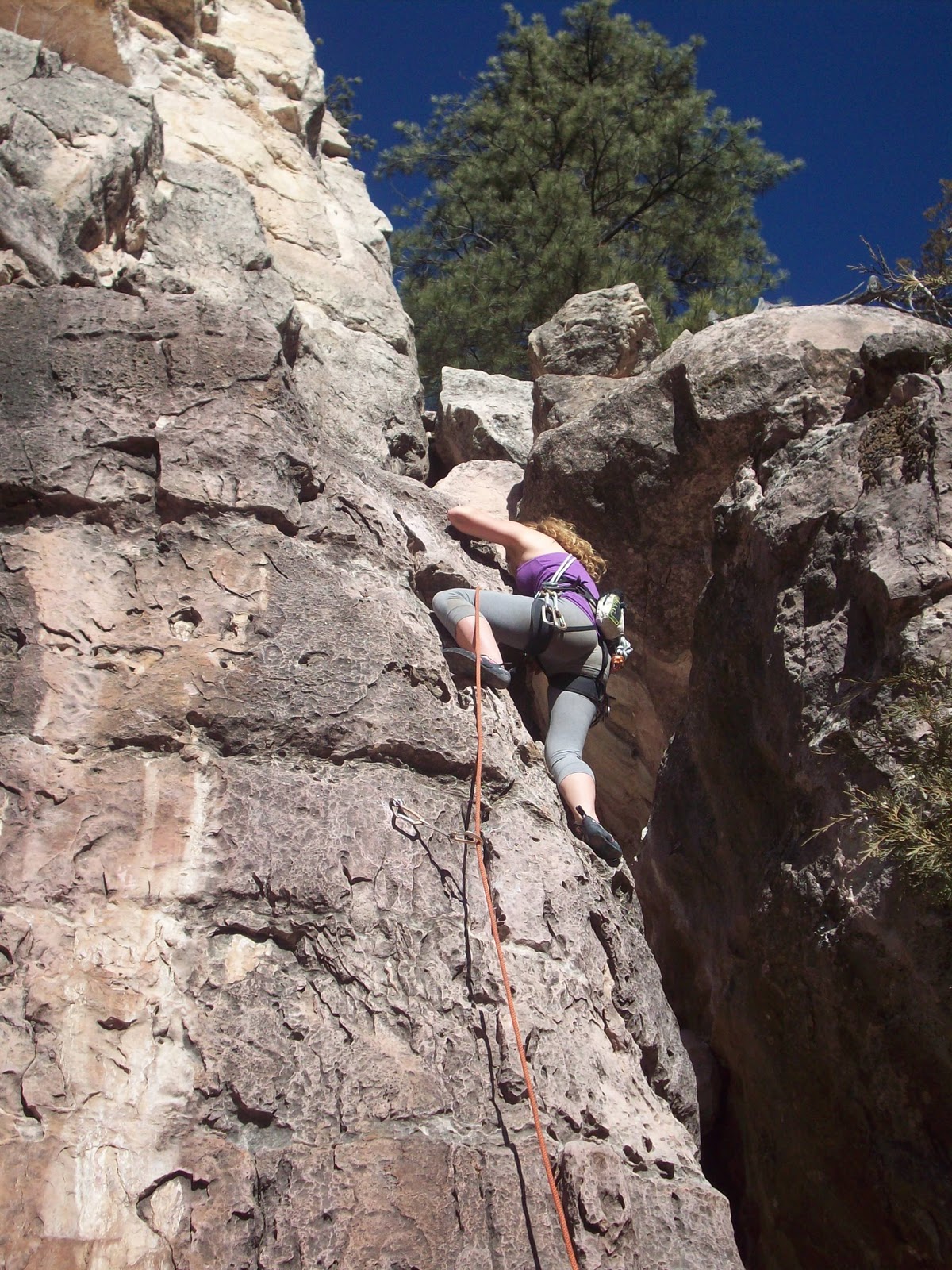 lucyhighlander Sedona Spike + Climbing in Flagstaff at The Pit
