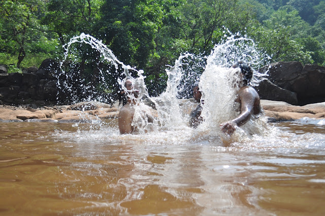 indian man males bulge river bathing underwear ninai falls 