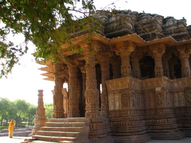 Modhera Sun Temple Gujarat Travel Tourism morning golden photography