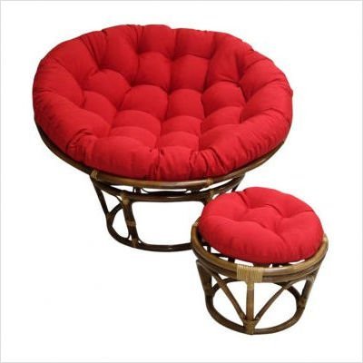 Double Papasan Chairs w/ Microsuede Cushions at BrookstoneвЂ”Buy Now!