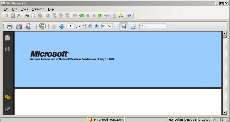 Microsoft Dynamics Ax: Open doc , excel and Pdf in DAX 2009 Form