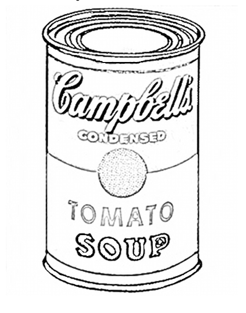 warhol pop art coloring pages - photo #2