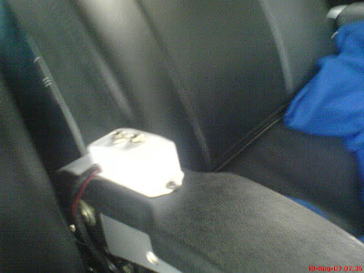 Raj National express bus inside view of a seat