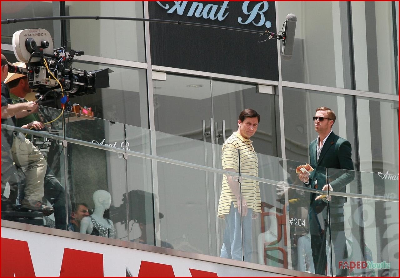 The Real Steve Carell Blog Steve Carell and Ryan Gosling on the set of
