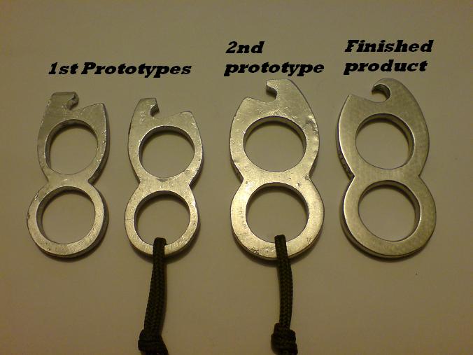 WeaponCollector's Knuckle Duster and Weapon Blog Home Made Self Defence Bottle Opener Key Rings