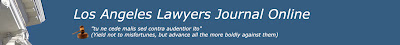 Los Angeles Lawyers Journal: 310 826 6300