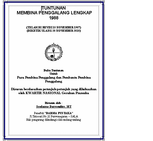 Contoh Cover Makalah Pramuka Contoh Sip