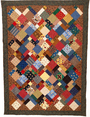 Milk and Honey Quilts: Disappearing 9 Patch Quilt finished!