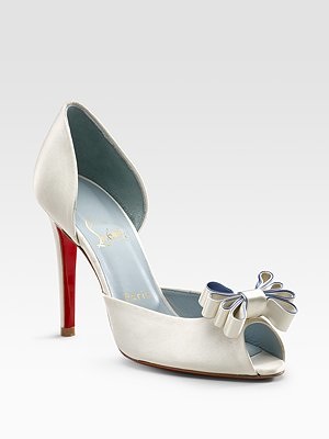 Christian Louboutin blue soled wedding shoes – Feather in a Shoe