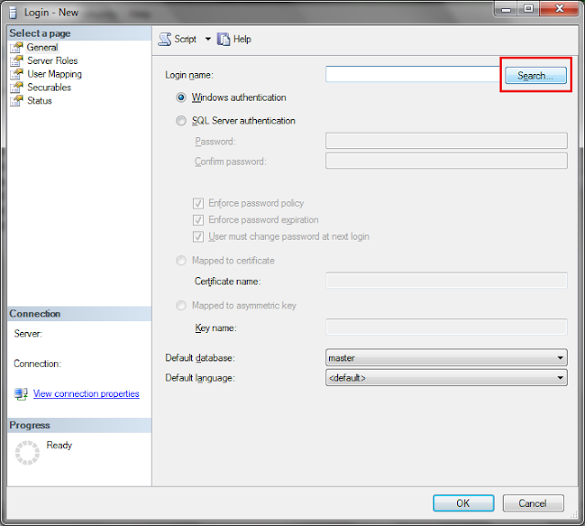 : Login failed for user 'NT AUTHORITY\IUSR'
