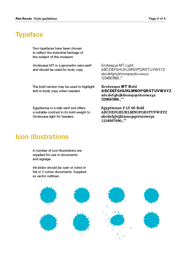 Doodlepaul Pen Room Style guide