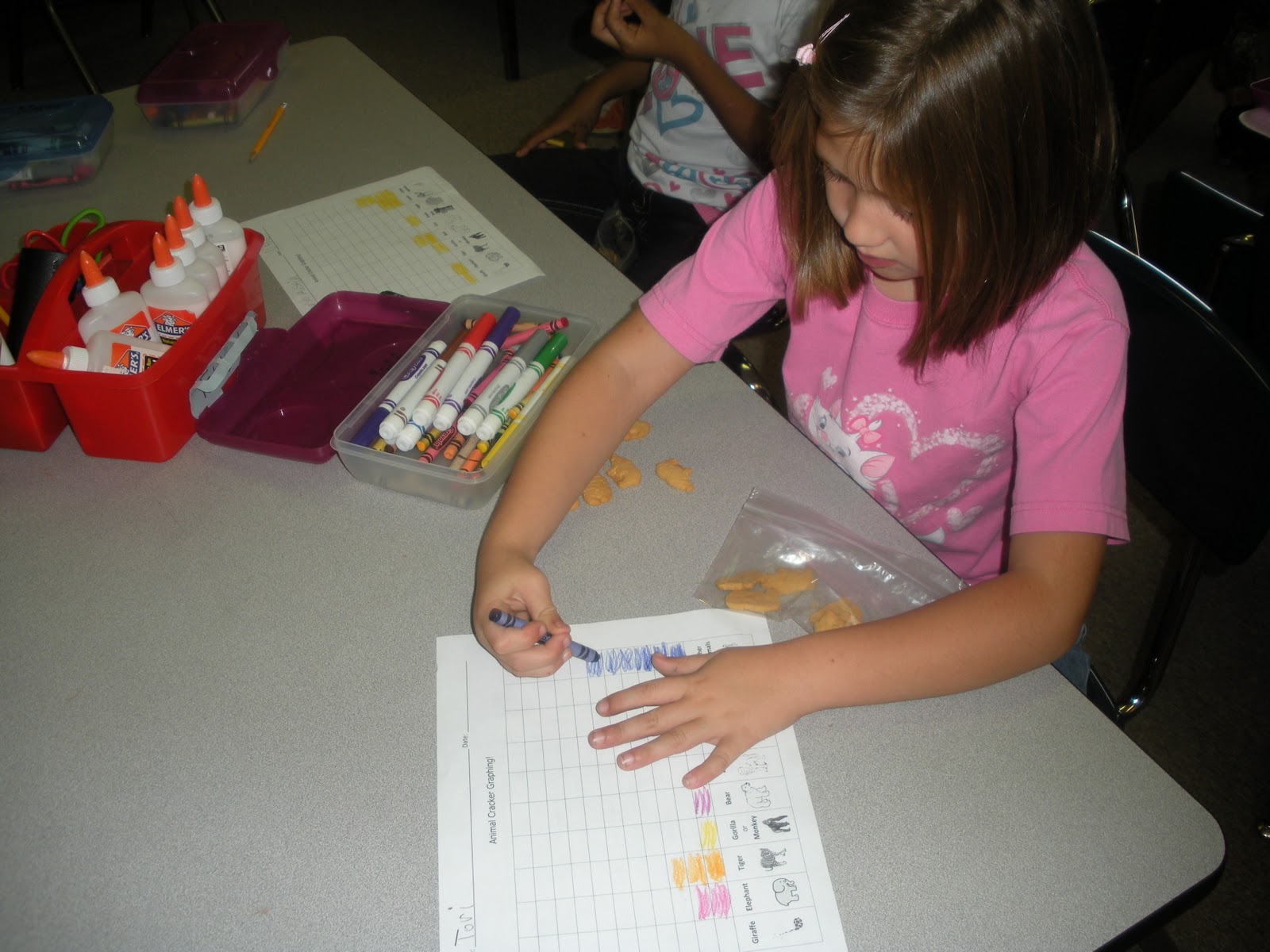 Ms. Durrett's First Grade Animal Cracker Graphing!