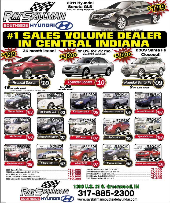 Ray Skillman Ford & Southside Hyundai HUGE Tent Sale going on NOW!!