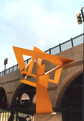 sculpture with Star of David elements Israeli art