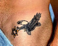 USA Israel Relations star of David Tattoo