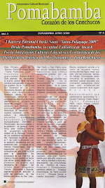 Nota Publicada en el Informativo Cultural Municipal POMABAMBA, Año 3 - Junio 2009 - N° 4.