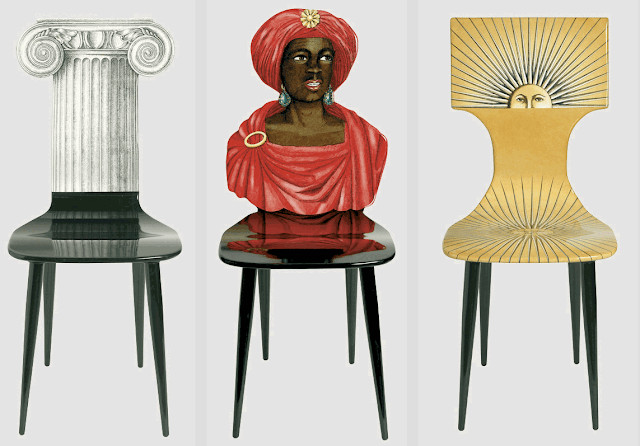 Fornasetti dining chairs