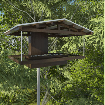 architectural birdhouse