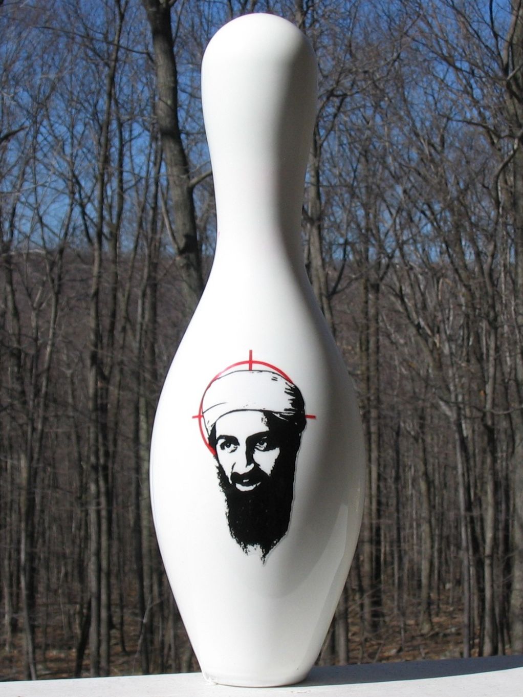 Osama Bin Laden Bowling Pin