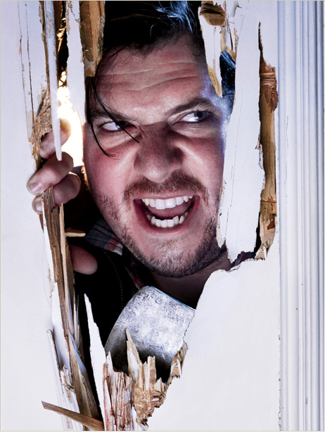 DANNY MCBRIDE as Jack Nicholson's character in The Shining