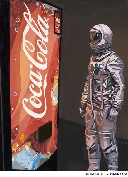 paintings of astronauts