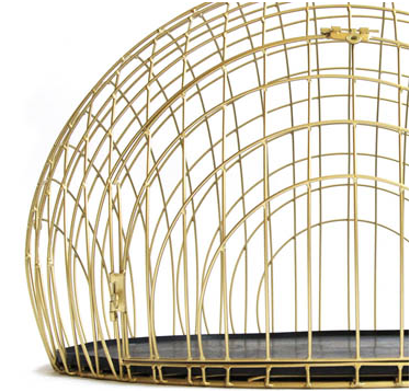 Gold Plated Dog Crate