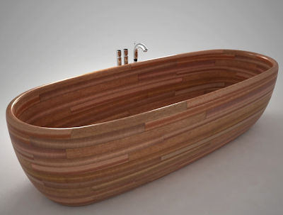 wooden bathtubs