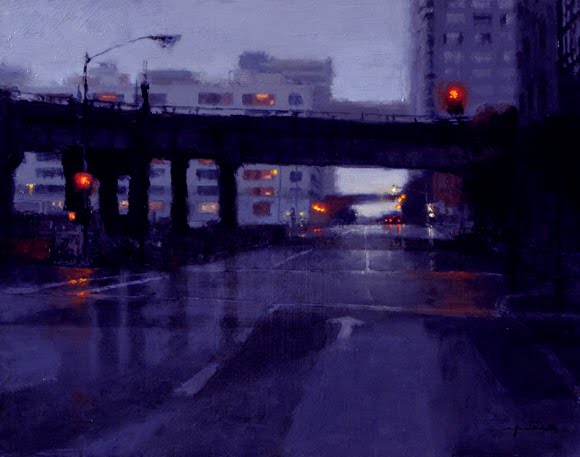 evening in blues by jeremy mann