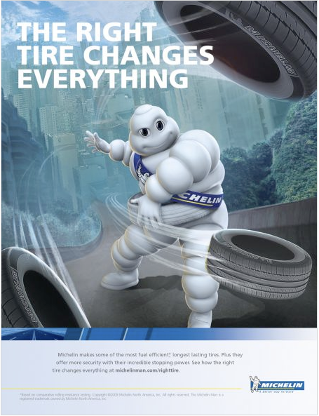 Michelin print ad 