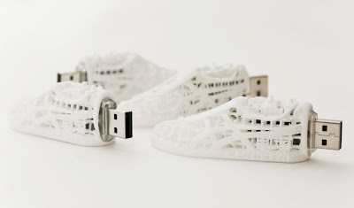 3D printed shoe shaped usb drive