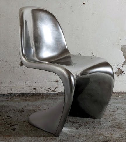 chromed panton chair by Foster & partners