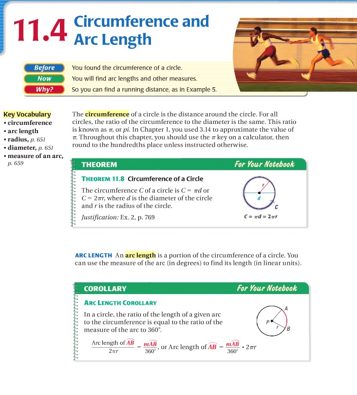 Geometry 11 4 Circumference And Arc Length geometry-11-4-circumference-and-arc-length