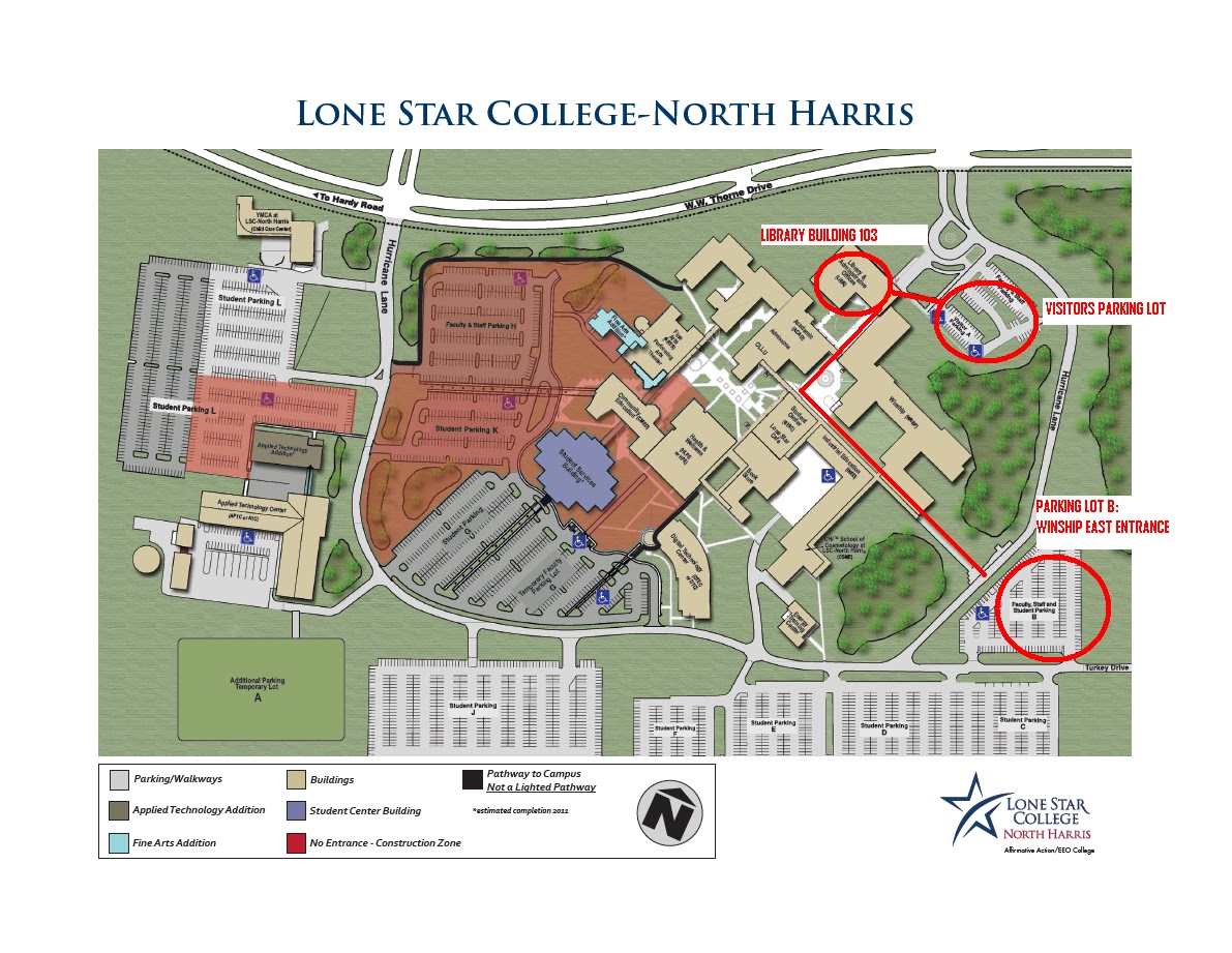 Lone Star North Harris Campus Map Map
