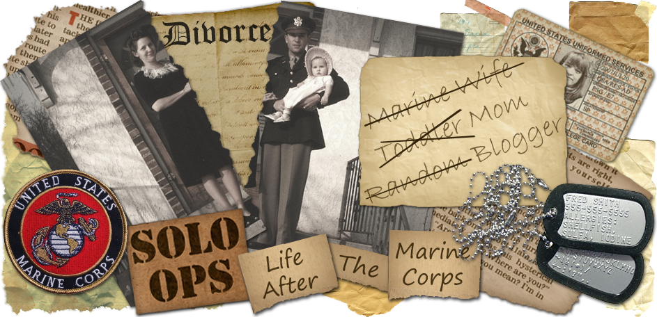 Wife, Mom, Blogger: Solo Ops, Life After The Marine Corps