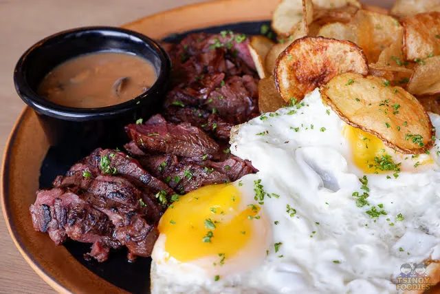 steak and eggs