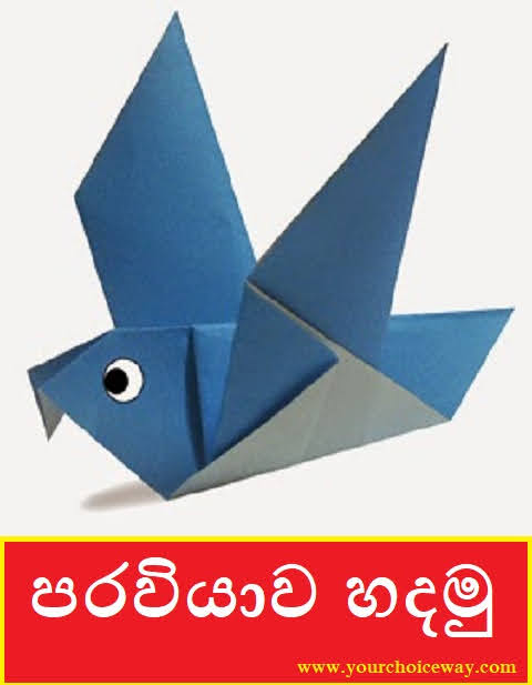පරවියාව හදමු (Origami Pigeon) - Your Choice Way