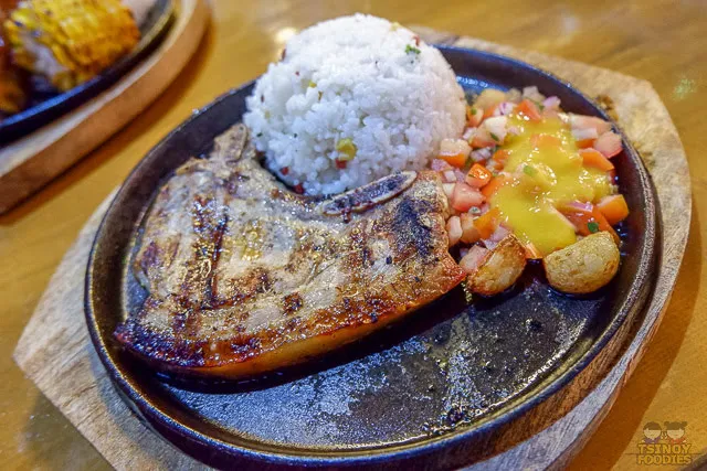 grilled fiery porkchop