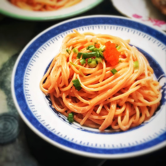 Umeboshi Roe Pasta | Chinese Recipes at TheHongKongCookery.com
