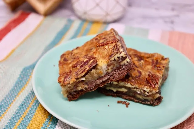 German Chocolate Pecan Pie Bars