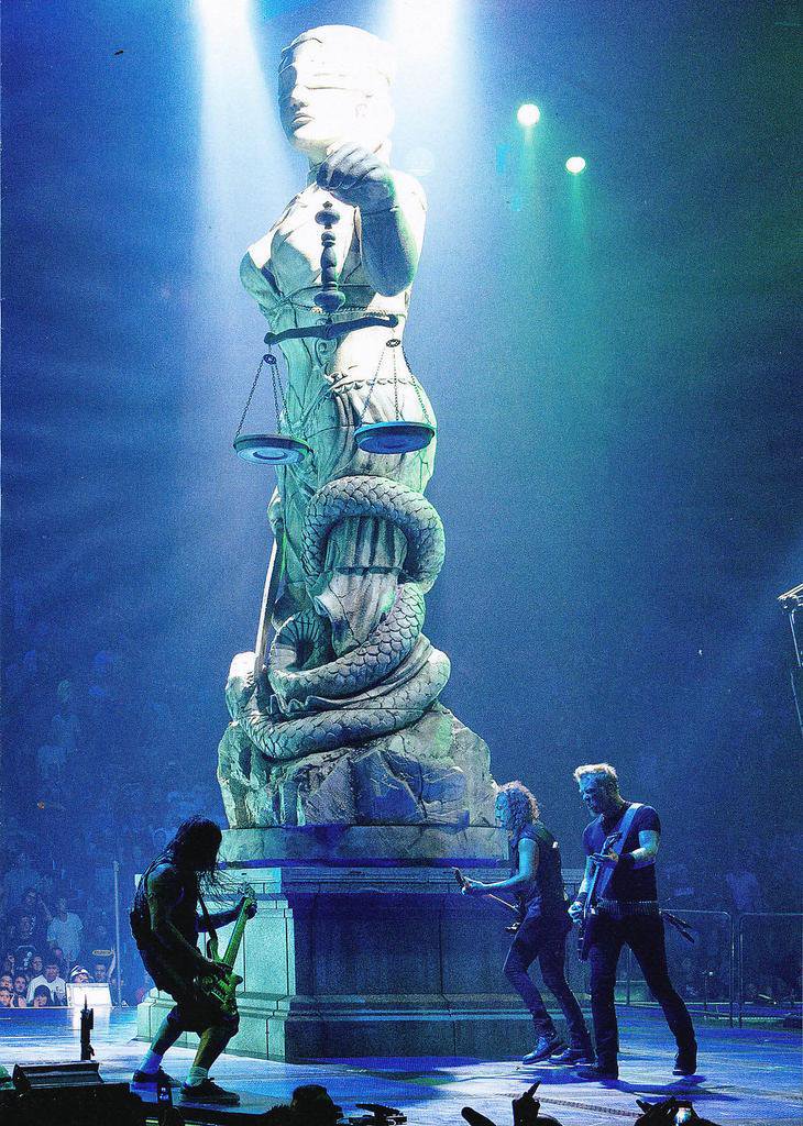 Metallica Lady Justice statue