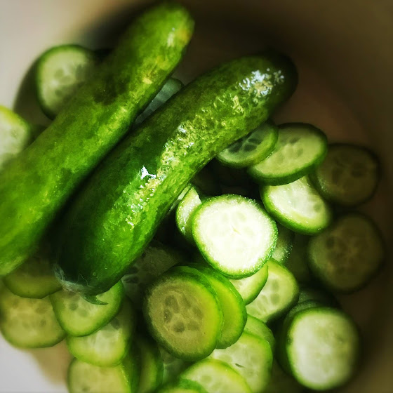 Quick Pickled Cucumber Slices