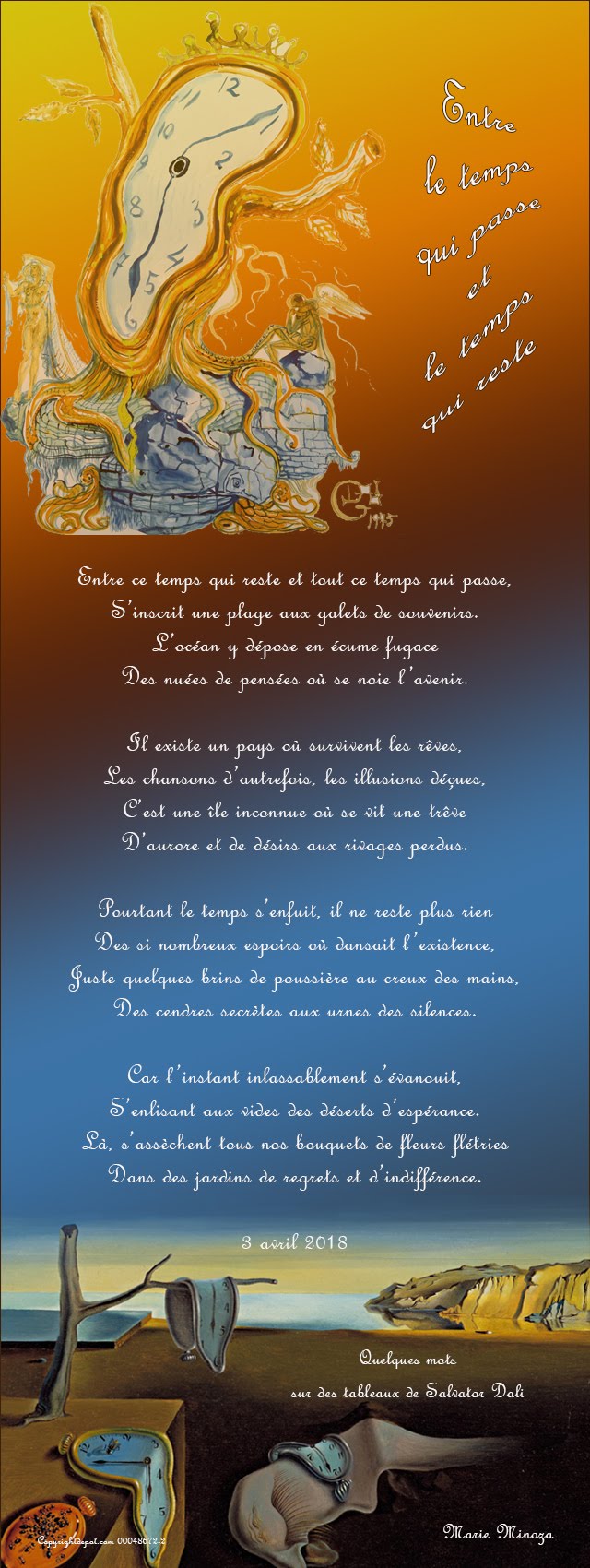 Ce Matin J Imagine Un Pays Sans Arabe Au pays des images et des mots: Poème:..Entre le temps qui passe et le