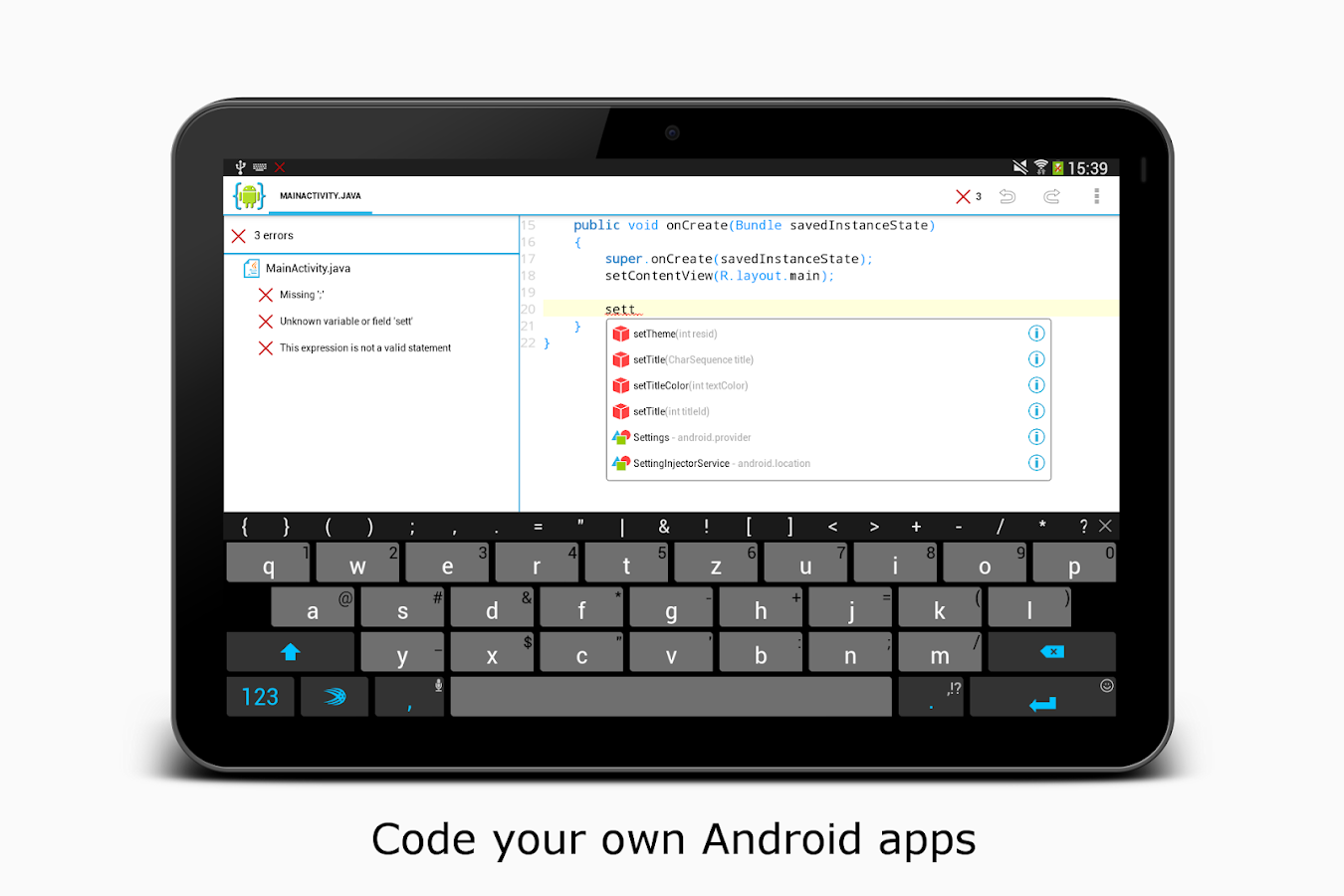 https://play.google.com/store/apps/details?id=com.aide.ui&hl=en