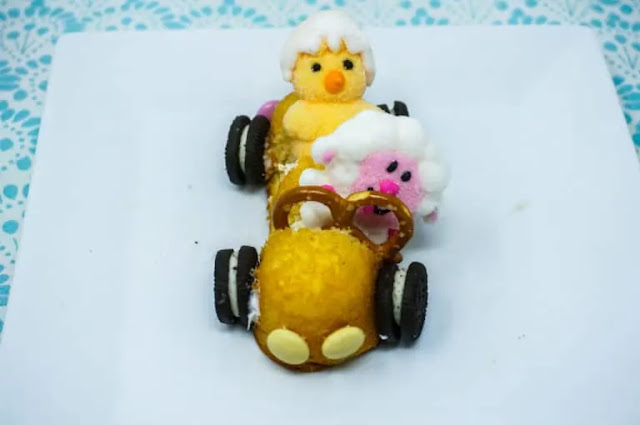 How To Make Easter Bunny Peeps Race Cars