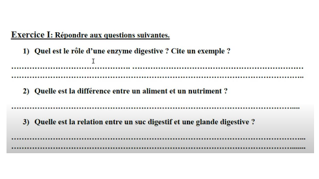 Devoirs SVT Semestre 1 Devoir 1 – SVT 3AC