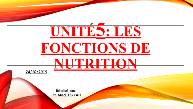 cours LES FONCTIONS DE NUTRITION 3ac svt maroc