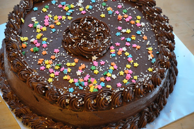 Eggless Chocolate Cake With Chocolate Frosting